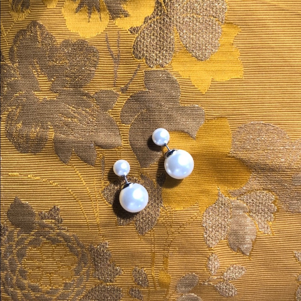 🏹🏹Faux double Pearl earrings glam elegant🏹🏹